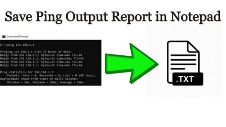 Save Ping Output in a text file