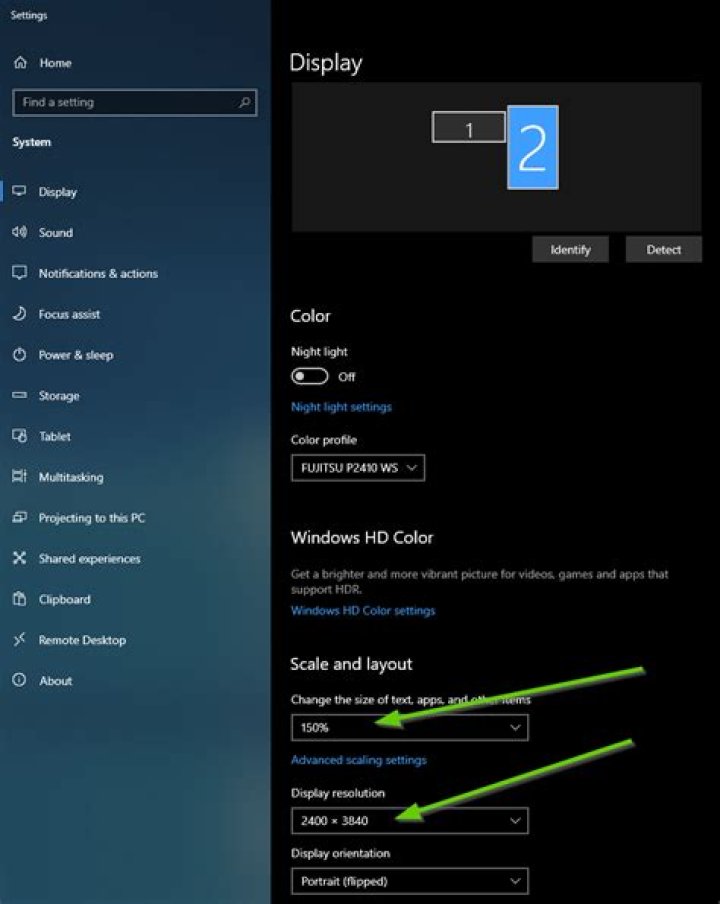 Scale < 100% on Windows 10