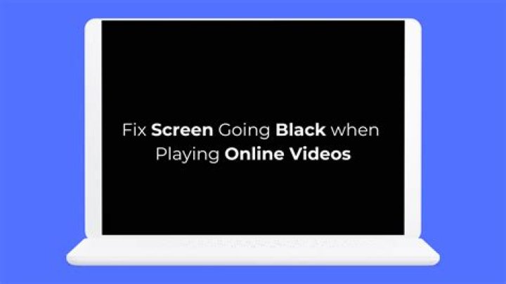 Screen goes completely black with white underscore