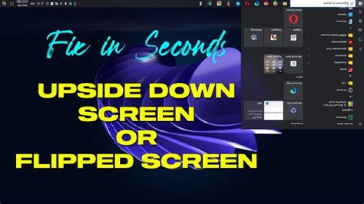 Screen upside down after upgrade to 18.04.01