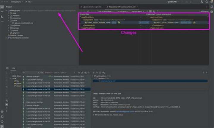 Screenshot from IntelliJ Settings