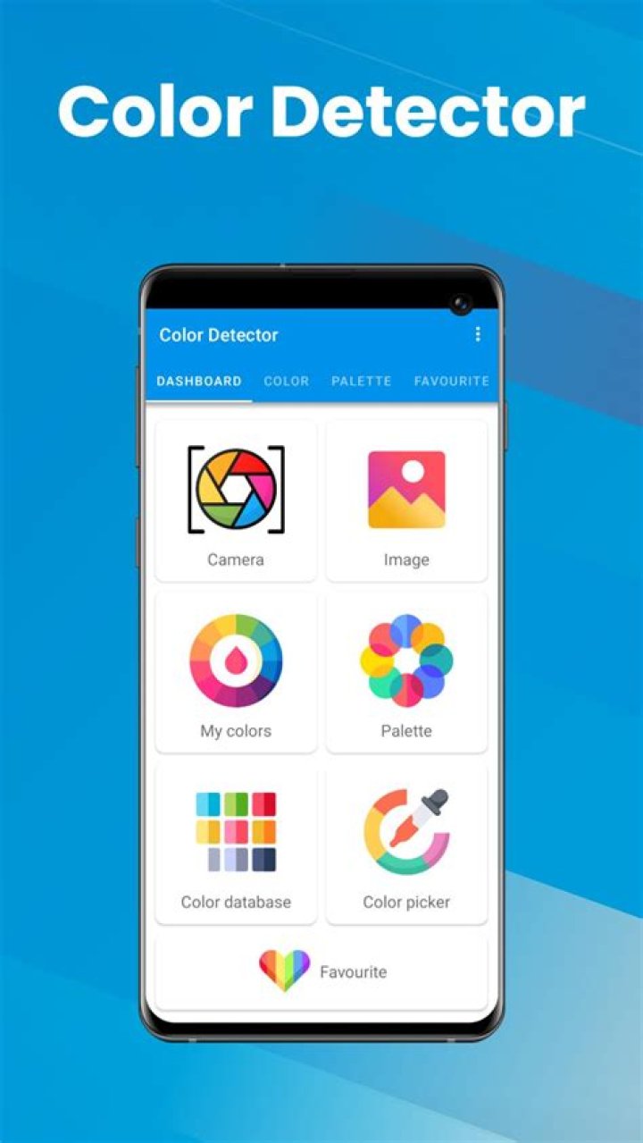 Screenshot of color detector, pointed at screen with picture