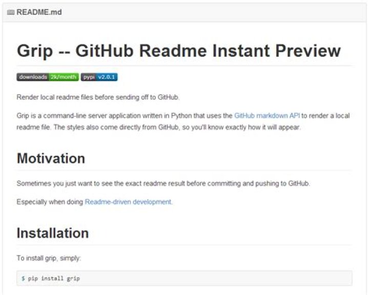 Screenshot of Grip rendering Grip