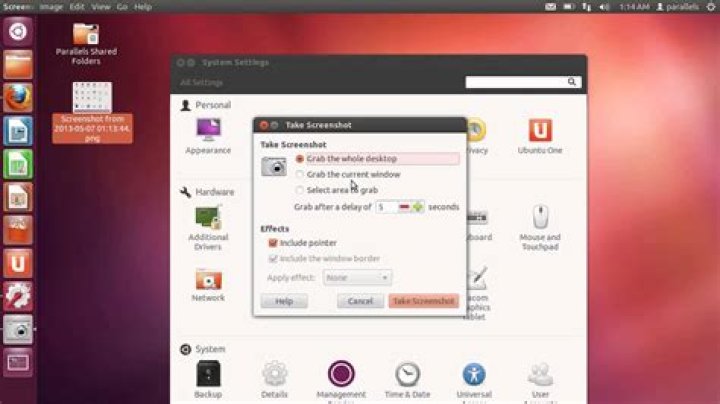 Screenshot of ubuntu's sound settings panel