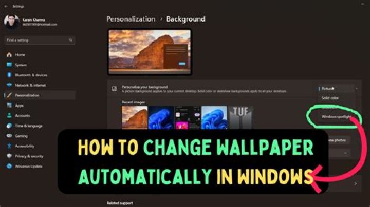 Script to Automatically change wallpaper when charging