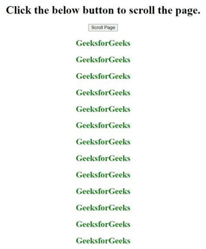 Scroll Automatically to the Bottom of the Page