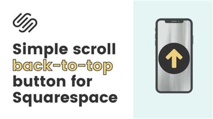scroll to top button squarespace css