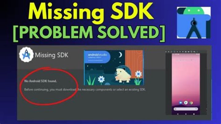 Sdk is missing error android studio