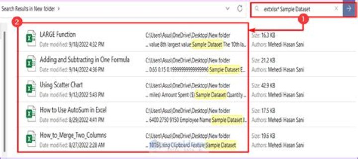 Search text in multiple Excel files