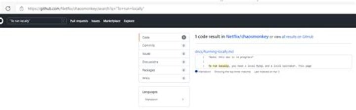 Searching chaos monkey on GitHub with unquoted terms