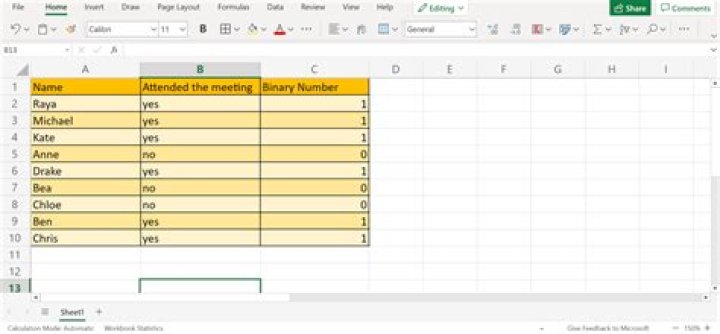 Searching for a value in Excel, returning yes or no