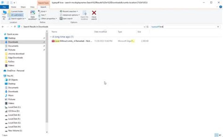 Searching Windows by File Type