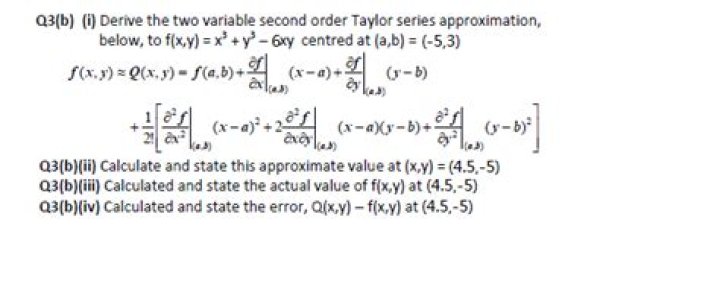 Second-Order Taylor Approximation