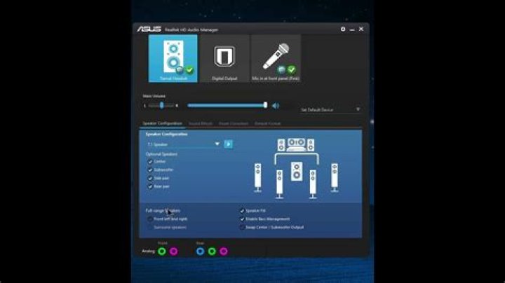 Sending audio signal to both front and back jack panels, Win10