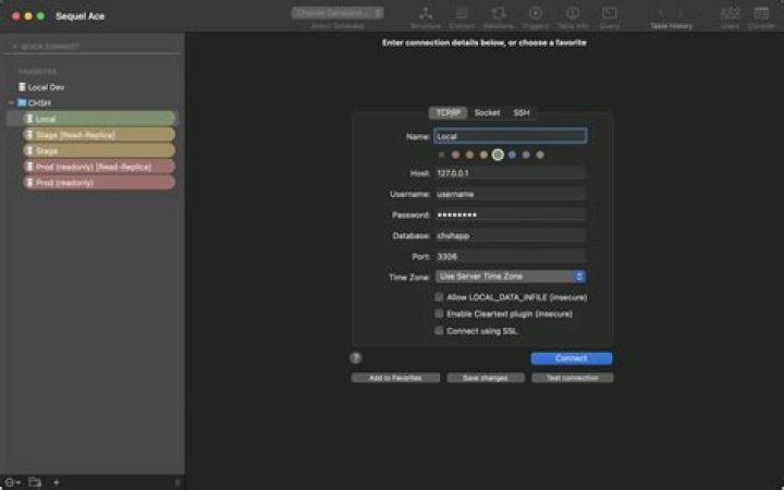 Sequel Pro screenshot showing index truncated at 191 characters