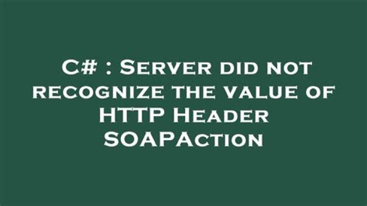 Server did not recognize the value of HTTP Header SOAPAction
