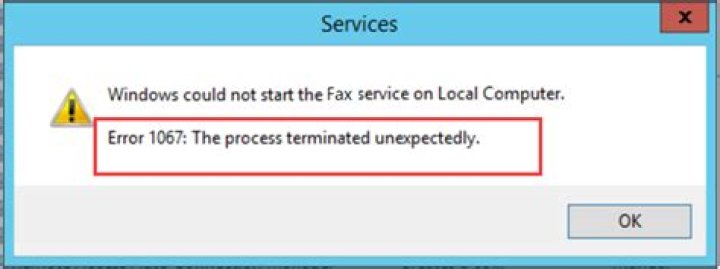 Service will not start: error 1067: the process terminated unexpectedly