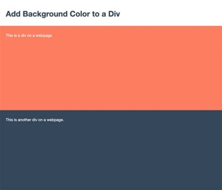 Set div background color with only html