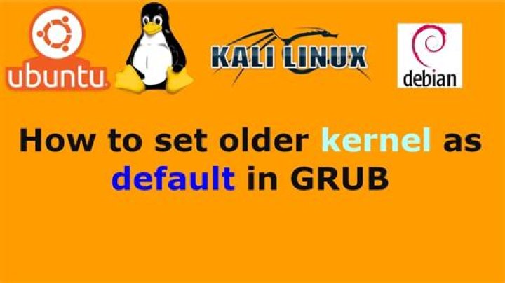 setting older kernel version as default