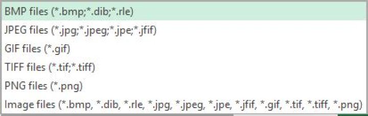 Setting the filter to an OpenFileDialog to allow the typical image formats?