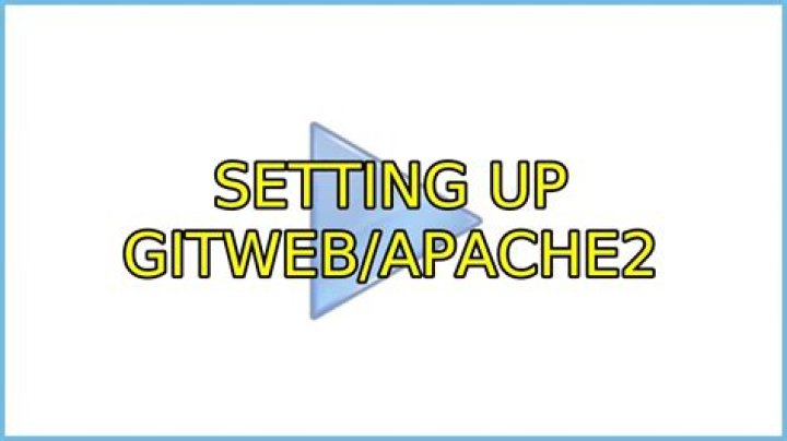 Setting up gitweb/apache2