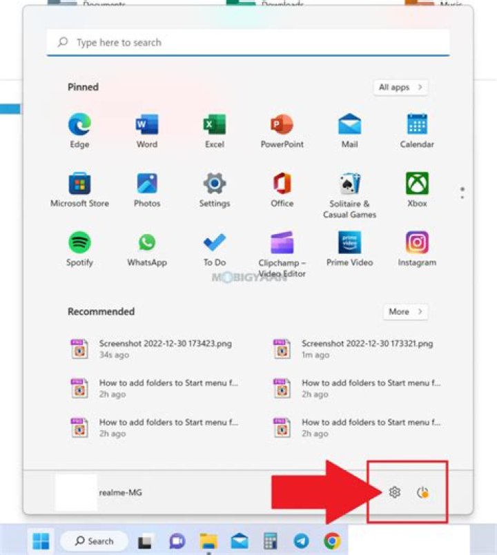 settings shortcut