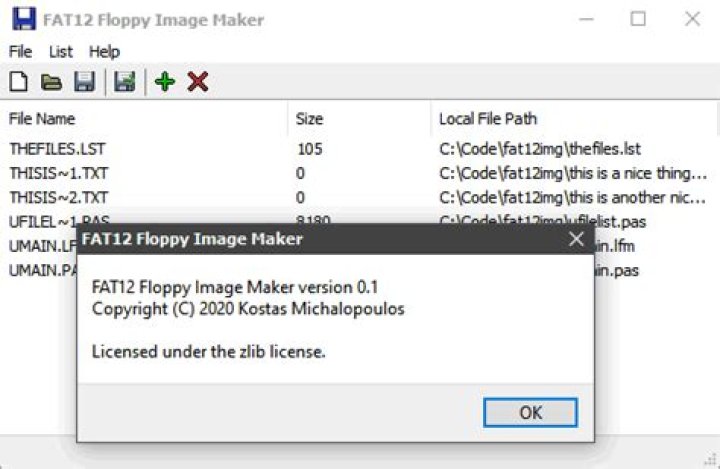 Setup an FAT12 floppy image with MBR