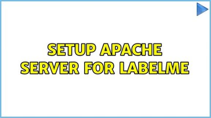 Setup apache server for labelme