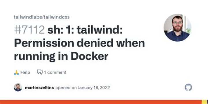 sh: 1: tailwindcss: Permission denied / tailwindcss