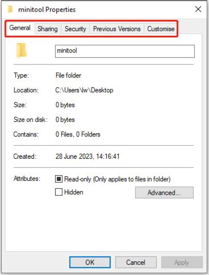 Share tab disappered when viewing folder properties?