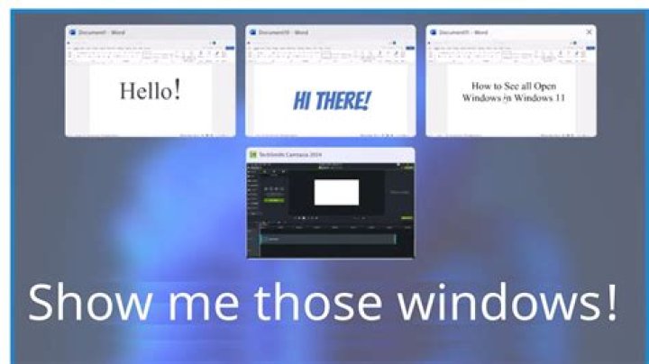 Show ALL open windows at once in 