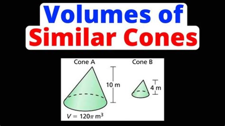 Similar cones - volumes and lateral areas