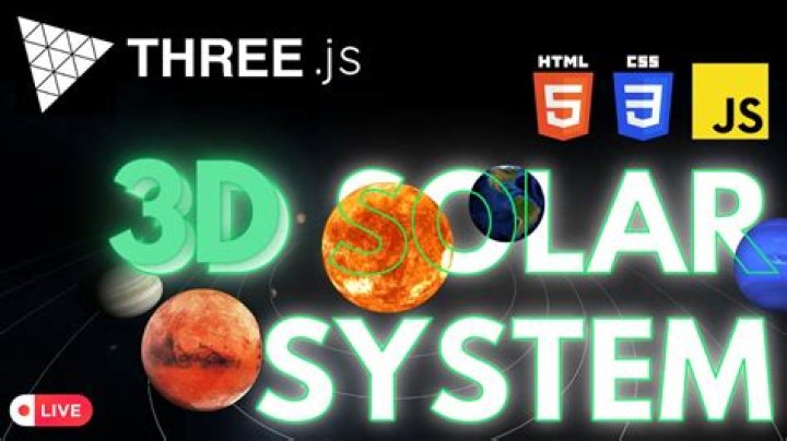 Simple solar system with three.js