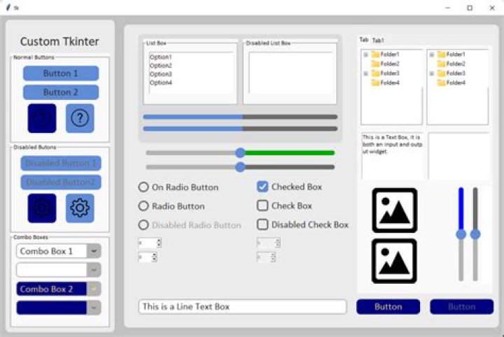 Simple way to display text on screen in Python?