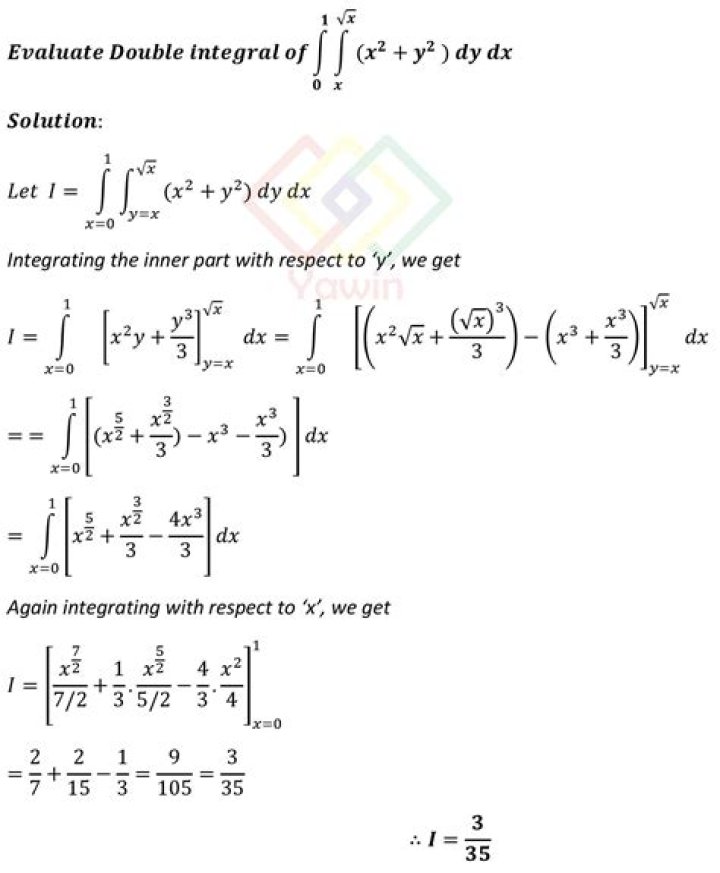 Simple way to evaluate the double integration of sqrt(x^2 + y^2 + 1) limits x=0 to 1, y=0 to 1