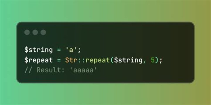 Simple way to repeat a string