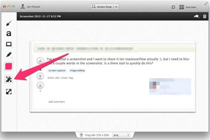 Skitch - Blur tool