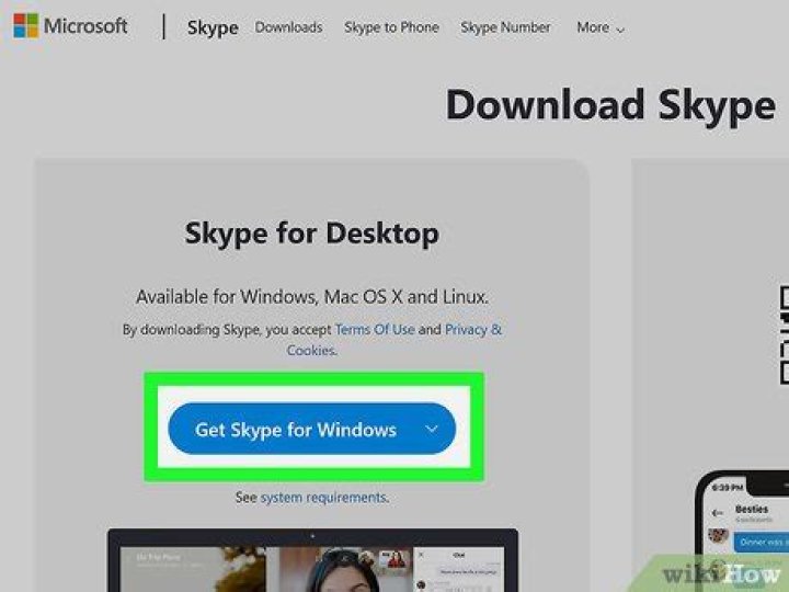 Skype download page