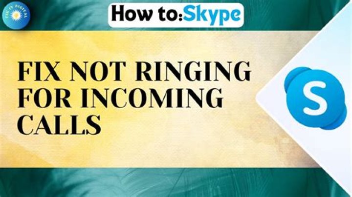 Skype incoming call problem
