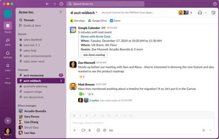 Slack Dock Icon shows open Firefox windows