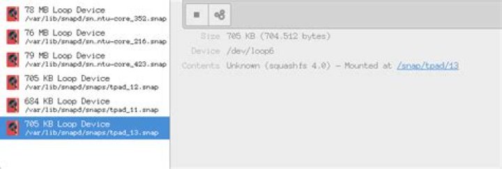 Small snap loop devices visible in gnome-disk-utility OR what is the function of snap ubuntu-core