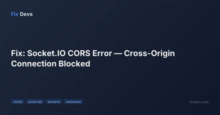 socket io connection error message