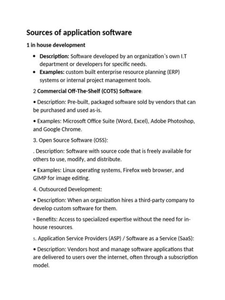 software sources