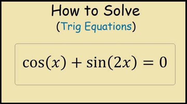 Solve $\cos x-\sin(2x)=0$