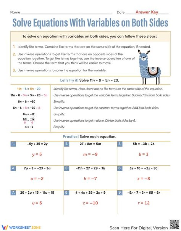 Solve n equation with n variables.