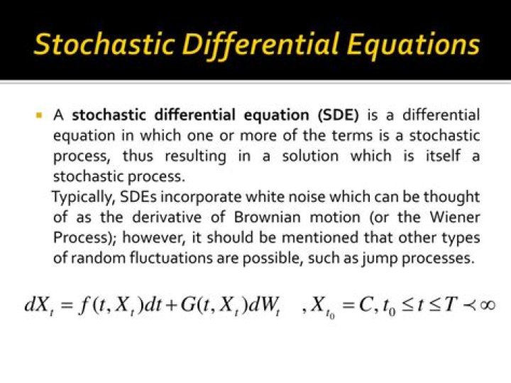 Solving a Stochastic Differential Equation (SDE)
