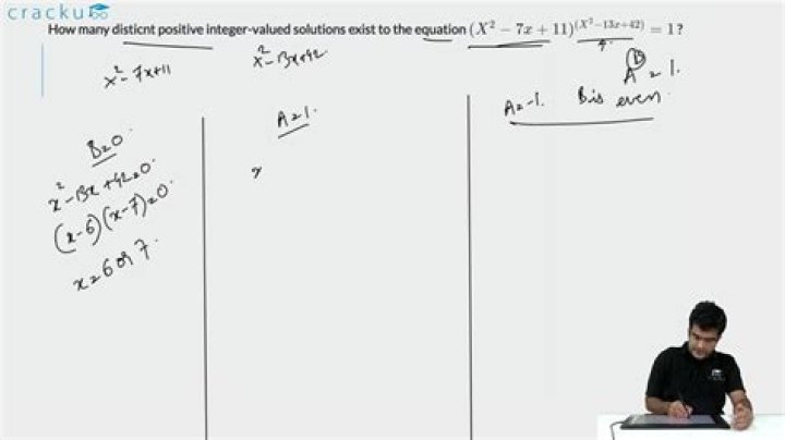 Solving the equation $(x^2-7x+11)^{(x^2-13x+42)} = 1$