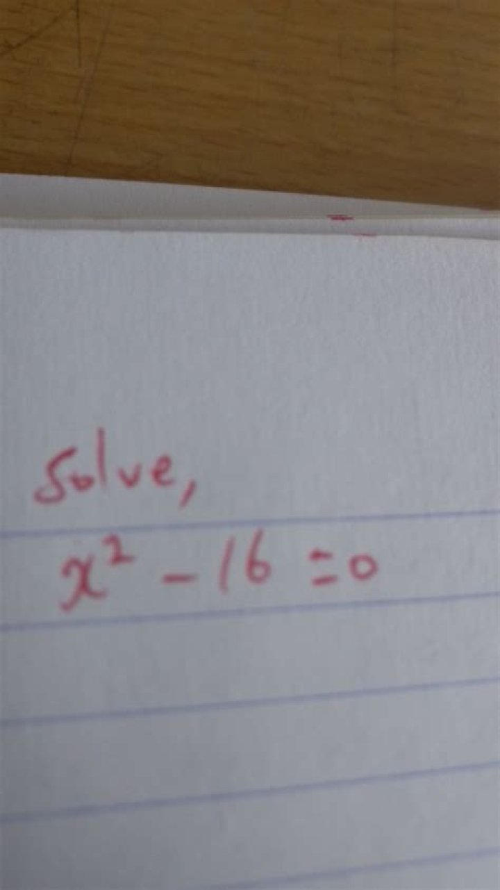 Solving $x^2 - 16 > 0$ for $x$