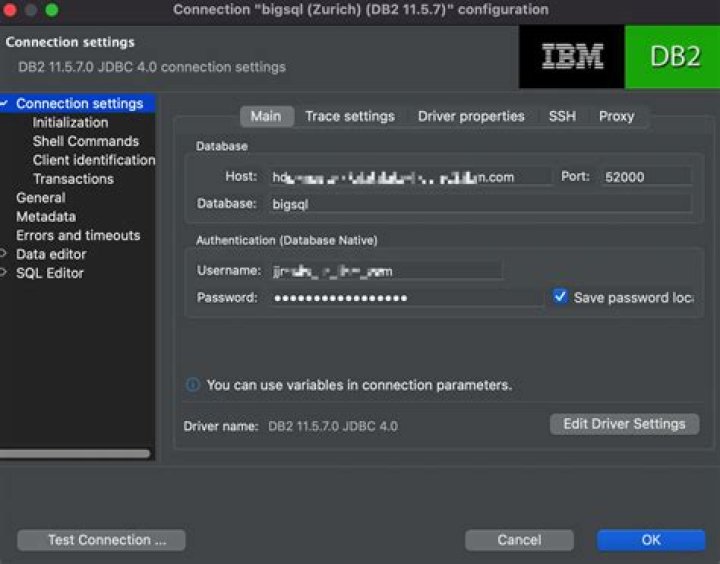 Sometimes cannot connect to a remote DB2 database