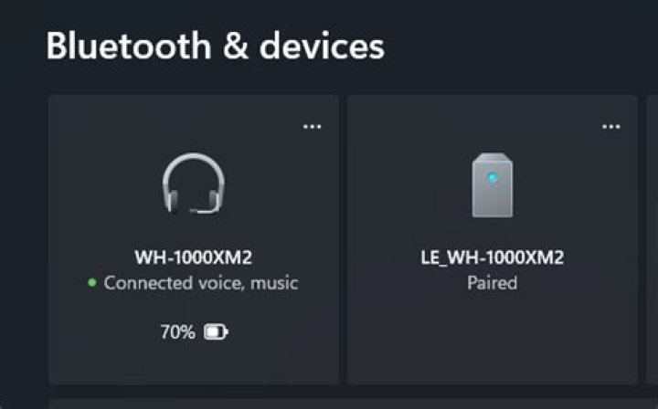 Sony WH-1000XM3 are connected only in hands-free mode WIN11